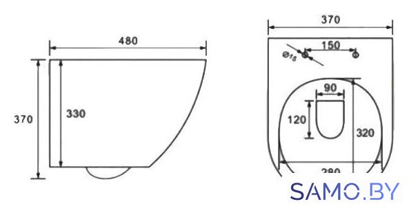 Унитаз подвесной Roxen Antares One Rimless 6 в 1 StounFix Dual Fresh 614314 (оружейная сталь/металл) - Изображение №23 — Интернет-магазин samo.by