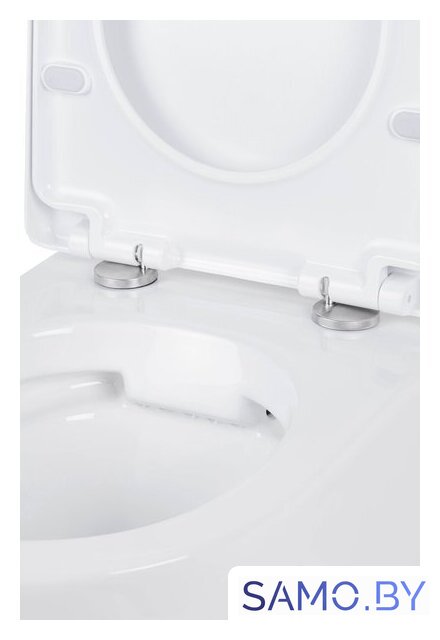Унитаз подвесной Roxen Antares One Rimless 6 в 1 StounFix Dual Fresh 614314 (оружейная сталь/металл) - Изображение №10 — Интернет-магазин samo.by