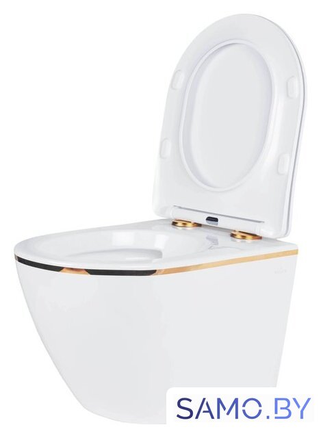 Унитаз подвесной Roxen Antares Gold в комплекте с инсталляцией StounFix Dual Fresh 6 в 1 807054 (кнопка: белый глянец) - Изображение №6 — Интернет-магазин samo.by