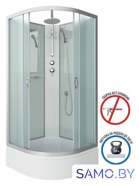 Душевая кабина Niagara NG-3302-14BKT 100x100x200 - Изображение №3 — Интернет-магазин samo.by
