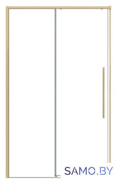 Душевая дверь Grossman Galaxy 100.K33.01.130.32.00 130x195 (золото сатин/стекло прозрачное) - Изображение №2 — Интернет-магазин samo.by