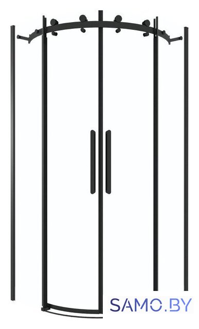 Душевой уголок Grossman Classic 100x100x195 301.K33.04.1010.21.00 (черный матовый/прозрачное стекло) - Изображение №1 — Интернет-магазин samo.by