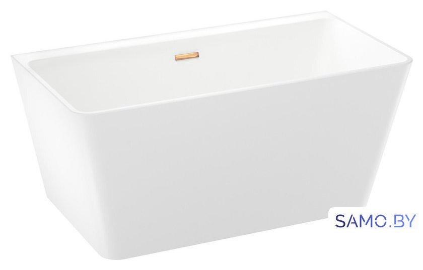 Ванна Wellsee Graceful Pro 140x74 230901004 (отдельностоящая ванна белый глянец, экран, ножки, сифон-автомат золото) - Изображение №2 — Интернет-магазин samo.by
