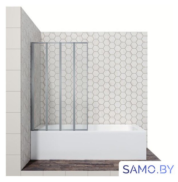 Стеклянная шторка для ванны Ambassador Bath Screens 16041110L 90 - Изображение №1 — Интернет-магазин samo.by
