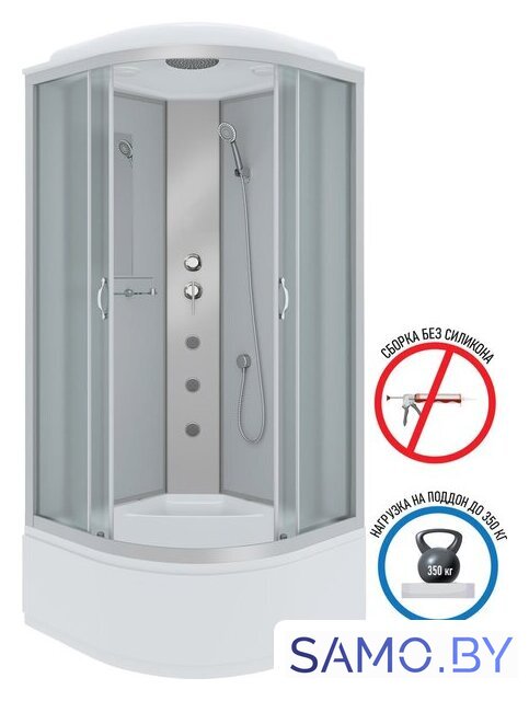 Душевая кабина Niagara NG-2308-14G 90x90x215 (матовое стекло) - Изображение №2 — Интернет-магазин samo.by