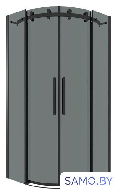 Душевой уголок Grossman Classic 100x100x195 301.K33.04.1010.21.10 (черный матовый/тонированное стекло) - Изображение №1 — Интернет-магазин samo.by