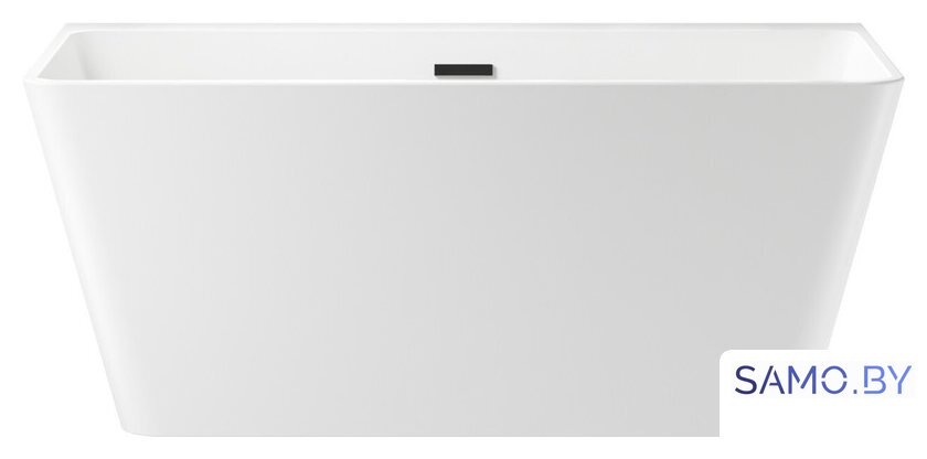 Ванна Wellsee Graceful Pro 140x74 230901003 (отдельностоящая ванна белый глянец, экран, ножки, сифон-автомат матовый черный) - Изображение №1 — Интернет-магазин samo.by