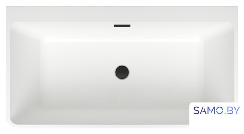 Ванна Wellsee Graceful Pro 140x74 230901003 (отдельностоящая ванна белый глянец, экран, ножки, сифон-автомат матовый черный) - Изображение №4 — Интернет-магазин samo.by
