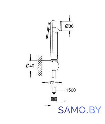 Гигиенический душ Grohe Tempesta-F Trigger Spray 30 [26353000] - Изображение №2 — Интернет-магазин samo.by