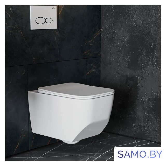 Унитаз подвесной Roxen Boro в комплекте с инсталляцией StounFix Dual Fresh 6 в 1 966110 (кнопка: серый бетон) - Изображение №15 — Интернет-магазин samo.by