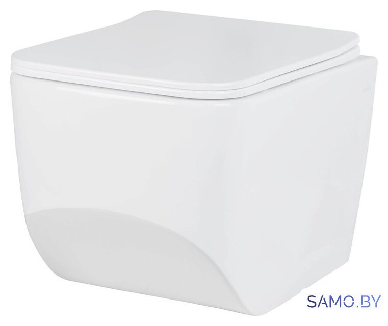 Унитаз подвесной Roxen Boro в комплекте с инсталляцией StounFix Dual Fresh 6 в 1 966110 (кнопка: серый бетон) - Изображение №6 — Интернет-магазин samo.by