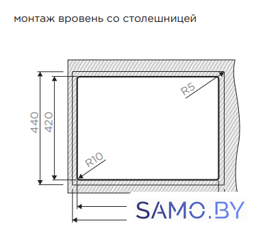 Кухонная мойка Omoikiri Taki 58-2-U/IF IN-L - Изображение №4 — Интернет-магазин samo.by