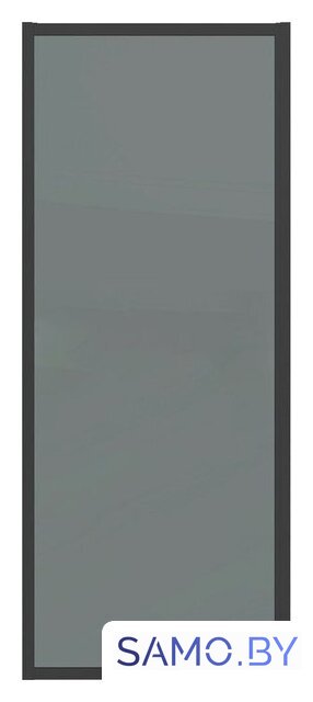 Душевая стенка Grossman Cosmo 100х195 200.K33.02.100.21.10 (черный матовый/стекло тонированное) - Изображение №1 — Интернет-магазин samo.by