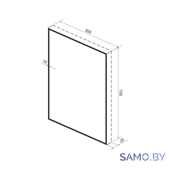  Wellsee Зеркало с фоновой LED-подсветкой 7 Rays' Spectrum 172200880, 50 х 75 см (с сенсором и регулировкой яркости освещения) - Изображение №9 — Интернет-магазин samo.by