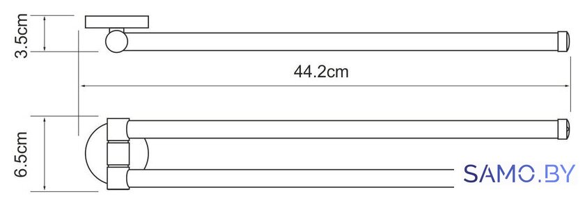 Держатель для полотенца Wasserkraft Rhein K-6231 - Изображение №3 — Интернет-магазин samo.by