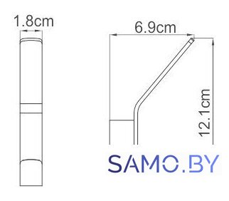 Крючок для ванны Wasserkraft Sauer K-7923 - Изображение №3 — Интернет-магазин samo.by