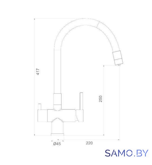 Смеситель Gappo G4398-39 - Изображение №2 — Интернет-магазин samo.by