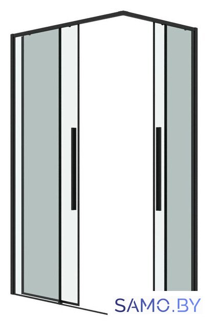 Душевой уголок Grossman Galaxy 80x80x195 300.K33.01.8080.21.00 (черный матовый/прозрачное стекло) - Изображение №2 — Интернет-магазин samo.by