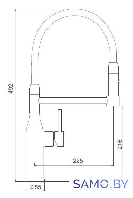 Смеситель Gappo G4398-51 - Изображение №2 — Интернет-магазин samo.by