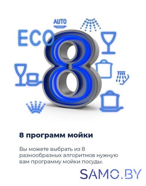 Встраиваемая посудомоечная машина MAUNFELD MLP 12IM - Изображение №24 — Интернет-магазин samo.by