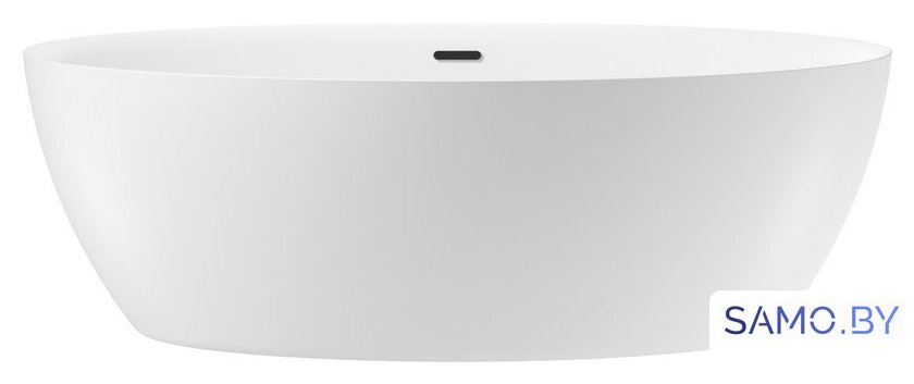 Ванна Wellsee Grand Prix 186x88,5 235601003 (отдельностоящая ванна белый глянец, экран, ножки, сифон-автомат матовый черный) - Изображение №1 — Интернет-магазин samo.by