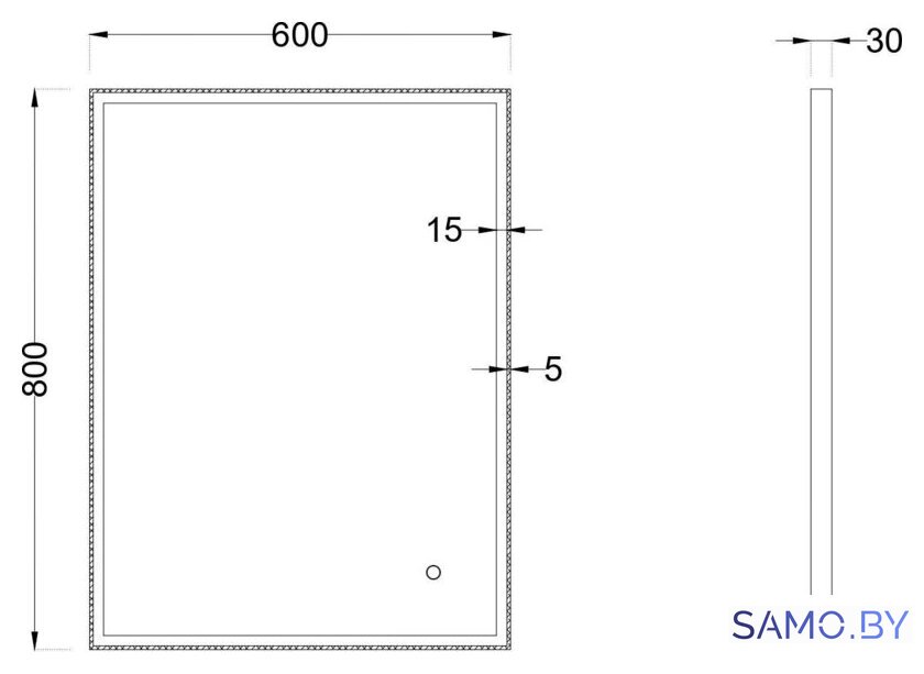  Roxen Зеркало Sigma 510210-60GM 60x80 - Изображение №6 — Интернет-магазин samo.by