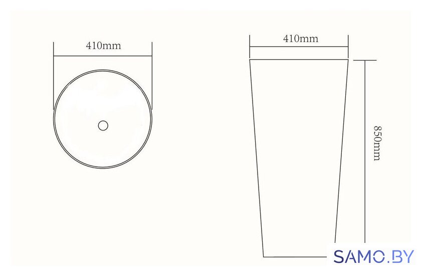 Умывальник SantiLine SL-4012 - Изображение №2 — Интернет-магазин samo.by