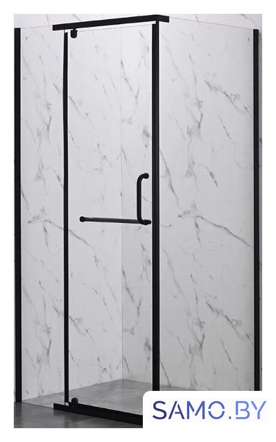 Душевой уголок Veconi 90x90x200 RV18B-90-01-C5 (стекло прозрачное/черный) - Изображение №1 — Интернет-магазин samo.by