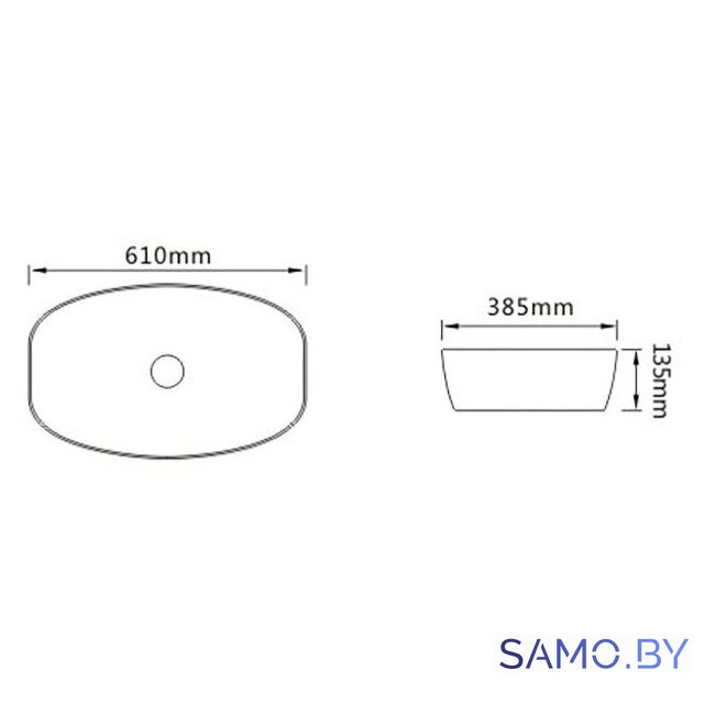 Умывальник SantiLine SL-1096 - Изображение №2 — Интернет-магазин samo.by