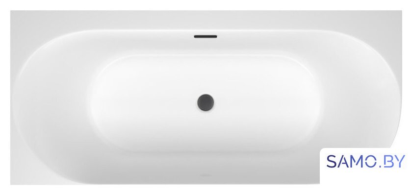 Ванна Wellsee Collaro 170x80 28910303R (пристенная ванна (левая) белый глянец, экран, ножки, сифон-автомат матовый черный) - Изображение №4 — Интернет-магазин samo.by