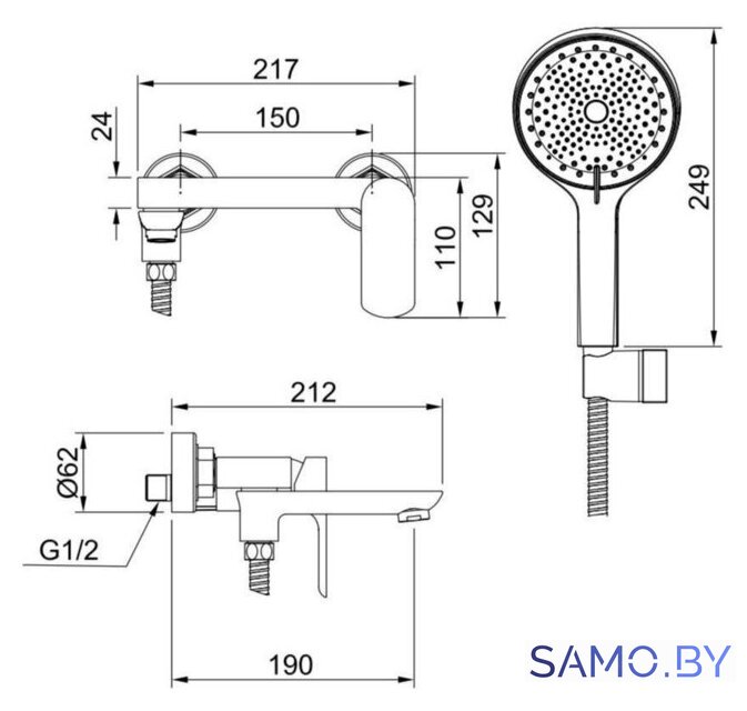 Смеситель Raglo R03.30 - Изображение №2 — Интернет-магазин samo.by