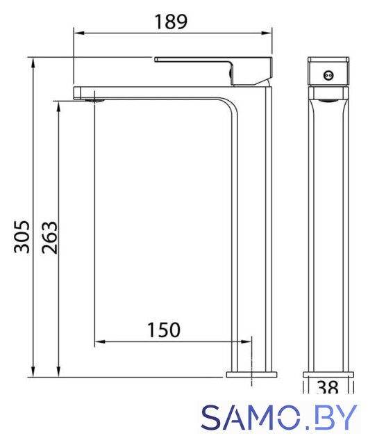 Смеситель Grossman Style 520.K35.05.320 (золото сатиновый) - Изображение №5 — Интернет-магазин samo.by