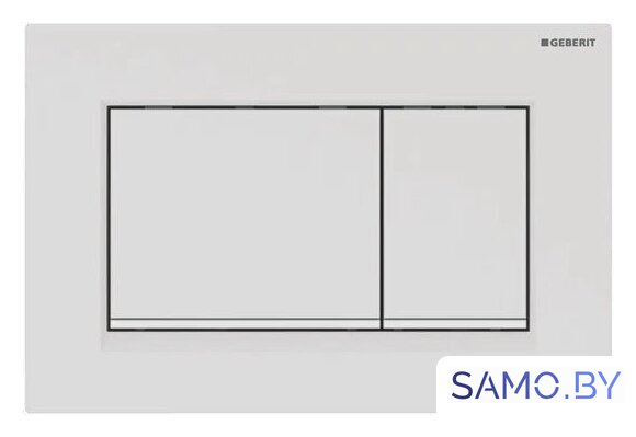 Панель смыва Geberit Sigma 30 115.883.01.1 (белый матовый лак/белый) - Изображение №1 — Интернет-магазин samo.by
