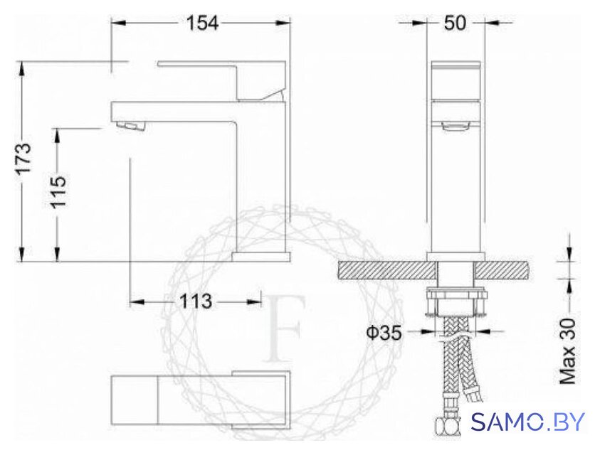 Смеситель Filarete Fing FL5040 (графит) - Изображение №16 — Интернет-магазин samo.by
