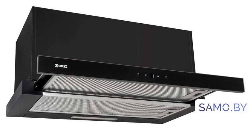 Кухонная вытяжка ZorG Turbo 1260 60 S (черный) - Изображение №1 — Интернет-магазин samo.by