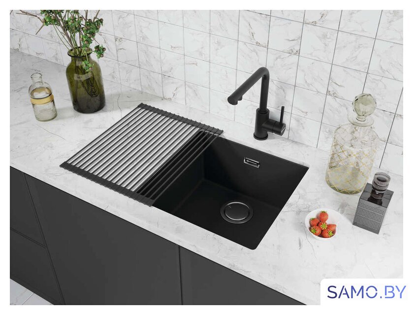 Смеситель Omoikiri Nakagawa 2 Plus-BL (черный) - Изображение №4 — Интернет-магазин samo.by
