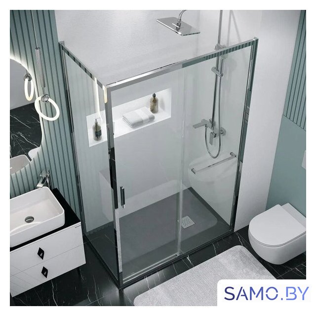 Душевой уголок Grossman Style 110x80x195 120.K33.05.1180.10.00 (хром/прозрачное стекло) - Изображение №10 — Интернет-магазин samo.by