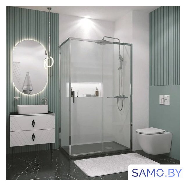 Душевой уголок Grossman Style 110x80x195 120.K33.05.1180.10.00 (хром/прозрачное стекло) - Изображение №7 — Интернет-магазин samo.by