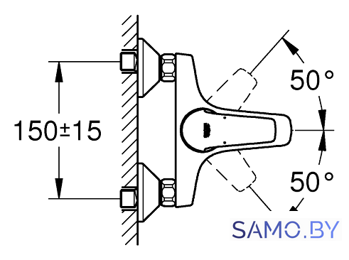 Смеситель Grohe BauFlow DN 15 23756000 - Изображение №3 — Интернет-магазин samo.by