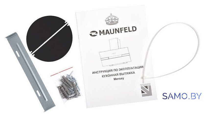Кухонная вытяжка MAUNFELD Mersey 90 (нержавеющая сталь\черное стекло) - Изображение №16 — Интернет-магазин samo.by