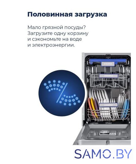 Встраиваемая посудомоечная машина MAUNFELD MLP 08B - Изображение №30 — Интернет-магазин samo.by