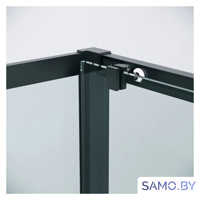 Душевой уголок Grossman Cosmo 110x100x195 120.K33.02.1110.21.00 (черный матовый/стекло прозрачное) - Изображение №4 — Интернет-магазин samo.by