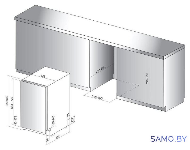 Встраиваемая посудомоечная машина Whirlpool WSIP 4O33 PFE - Изображение №2 — Интернет-магазин samo.by