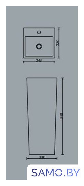Умывальник SantiLine SL-4010 - Изображение №2 — Интернет-магазин samo.by