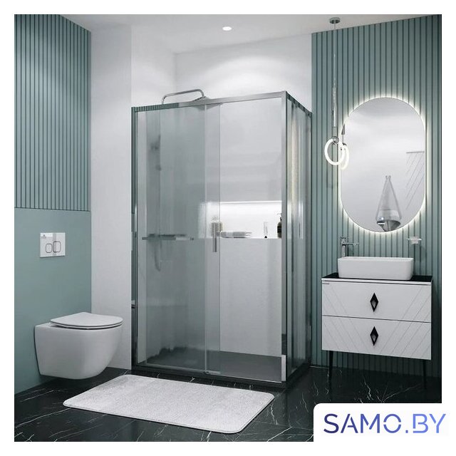 Душевой уголок Grossman Style 110x80x195 120.K33.05.1180.10.02 (хром/стекло шиншилла) - Изображение №9 — Интернет-магазин samo.by