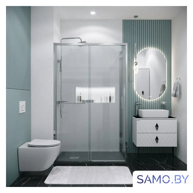 Душевой уголок Grossman Style 110x80x195 120.K33.05.1180.10.02 (хром/стекло шиншилла) - Изображение №8 — Интернет-магазин samo.by