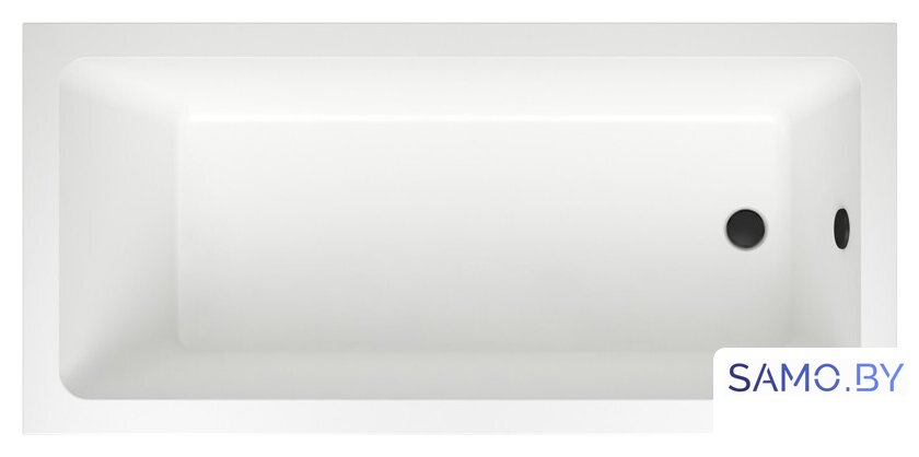 Ванна Wellsee FreeDom 180x85 231103007 (встраиваемая ванна белый глянец, ножки, сифон-автомат матовый черный) - Изображение №2 — Интернет-магазин samo.by