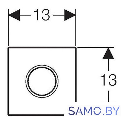 Панель смыва Geberit Sigma 01 HyTronic 116.031.21.5 (хром глянцевый) - Изображение №2 — Интернет-магазин samo.by