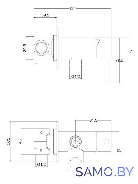 Гигиенический душ Roxen Santi 50094000-CH - Изображение №6 — Интернет-магазин samo.by