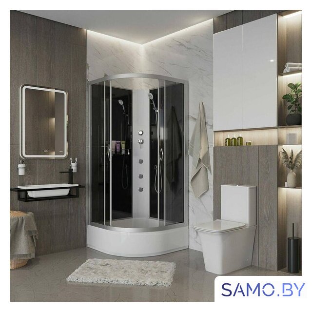 Душевая кабина Niagara NG-3501-14BKG 90x90 - Изображение №1 — Интернет-магазин samo.by